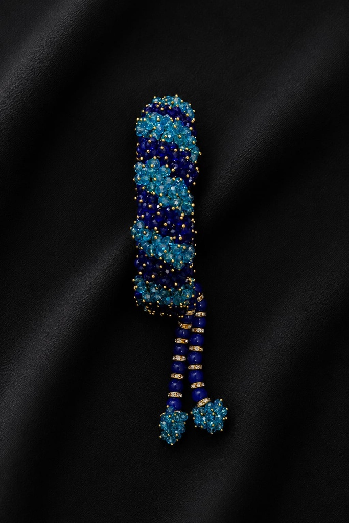 Handmade Crystal Beaded Gajra Bangle