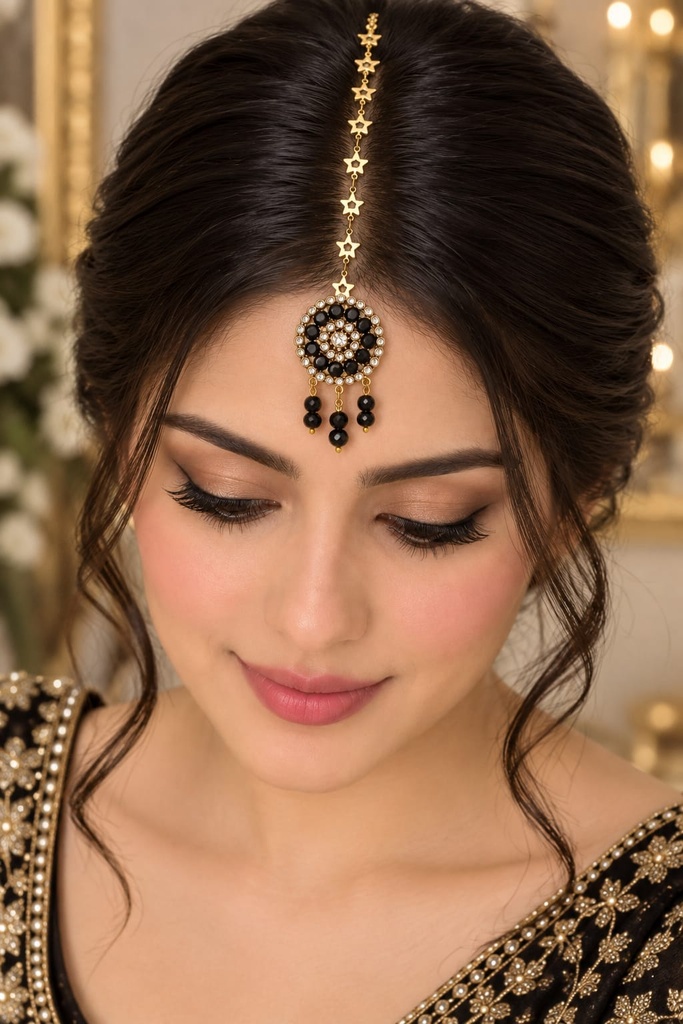 Royal Star Noir Maang Tikka