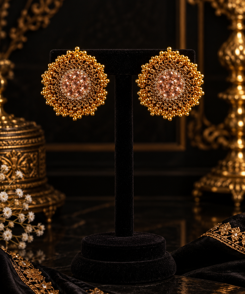 Royal Blush Mandala Earrings