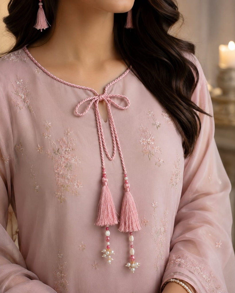 Pink Silk Thread Tassel