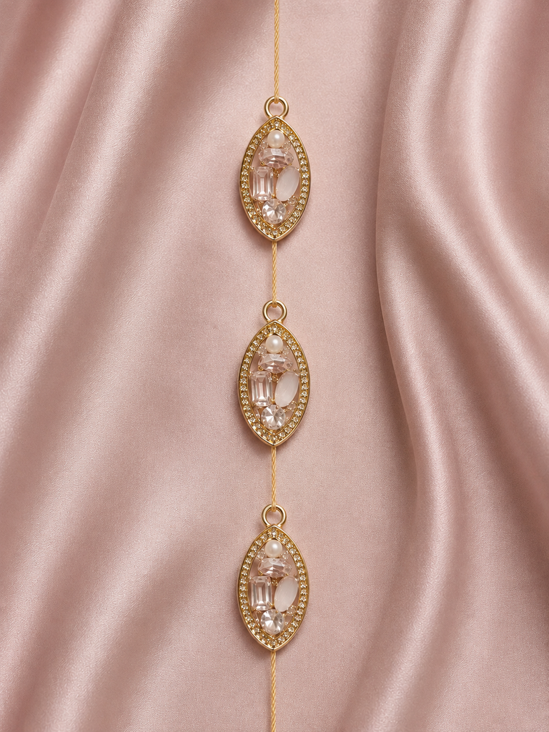 Marquise-Shaped Rhinestone Charm