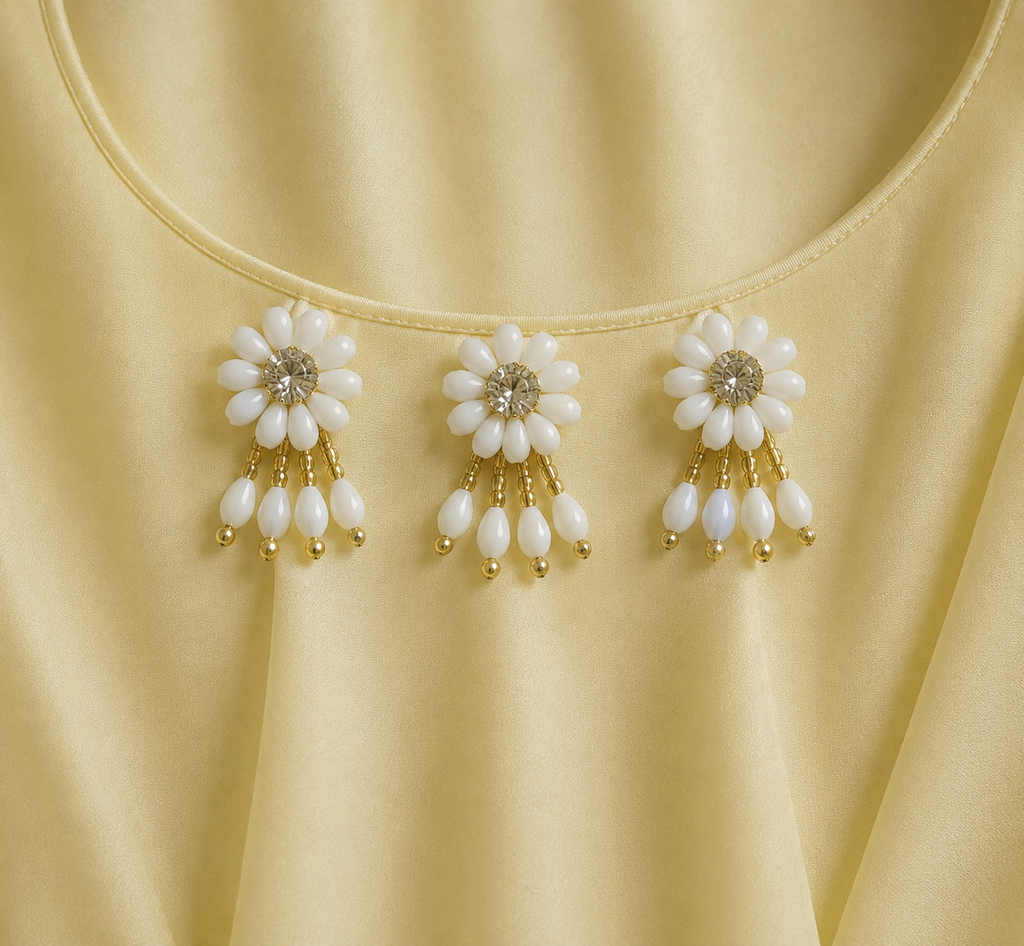 White Beaded Daisy