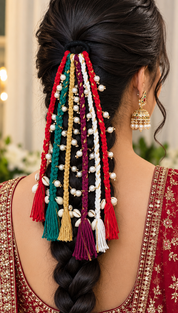 Royal Multicolor Pearl & Tassel Paranda