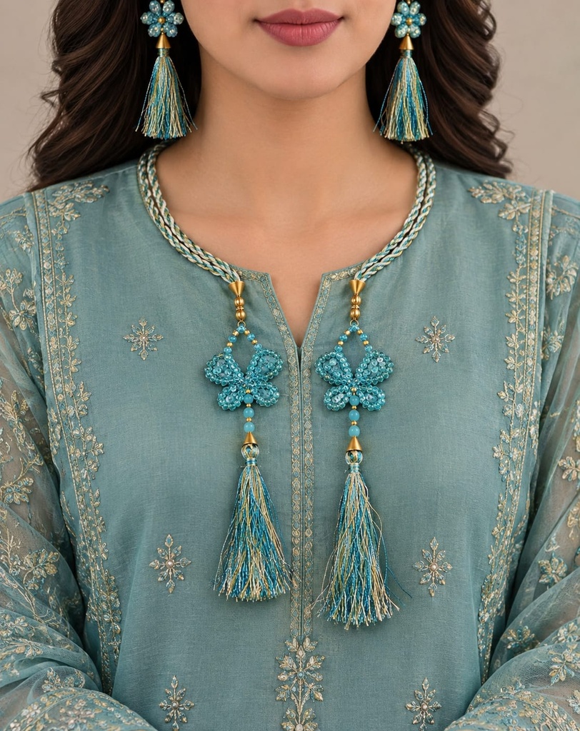Butterfly Beadwork Tassels